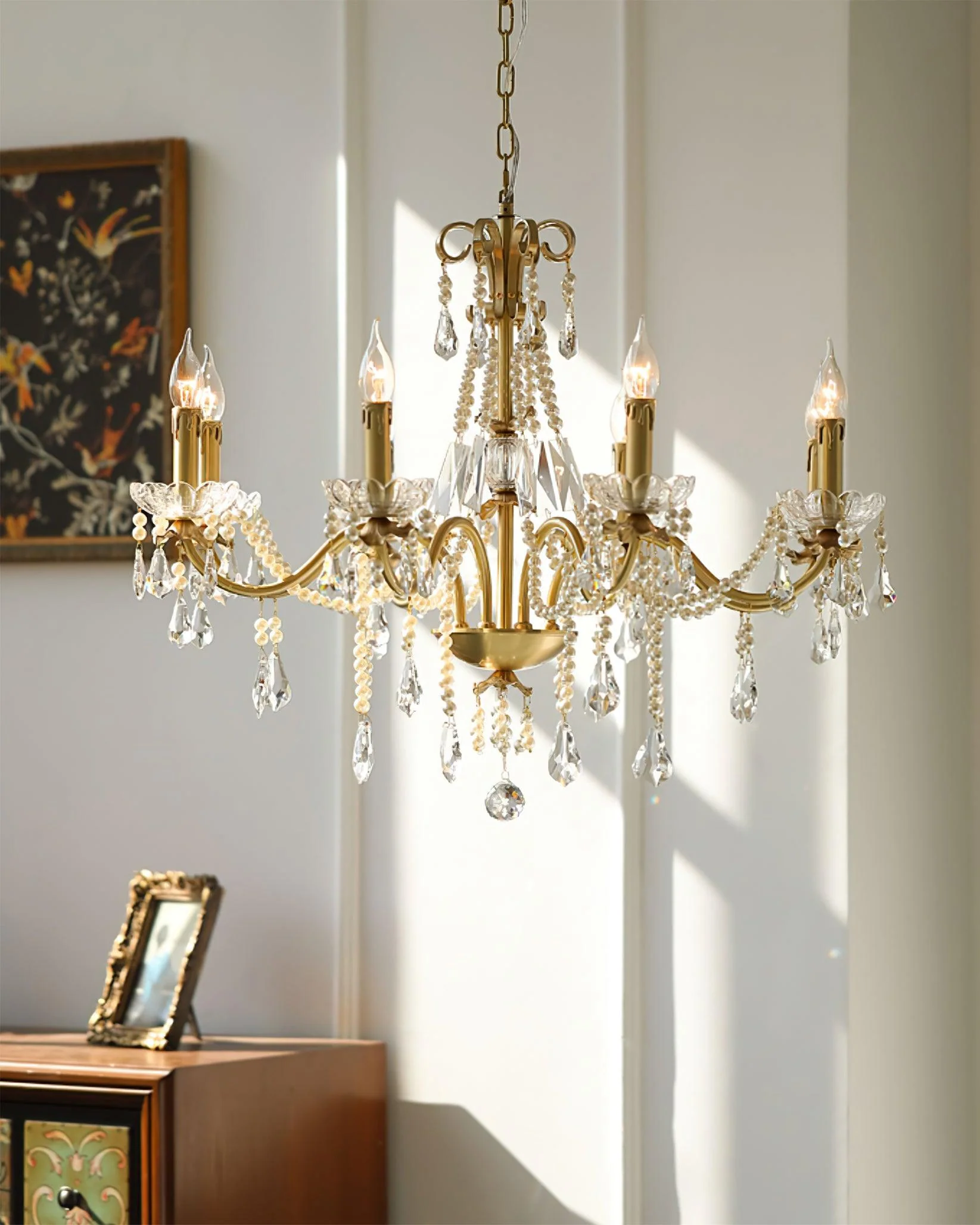 Lustra Chandelier Crystal Pearl - Image 33