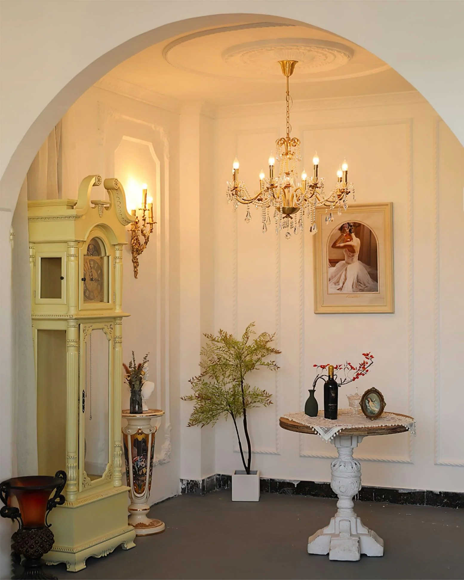 Lustra Chandelier Crystal Pearl - Image 9