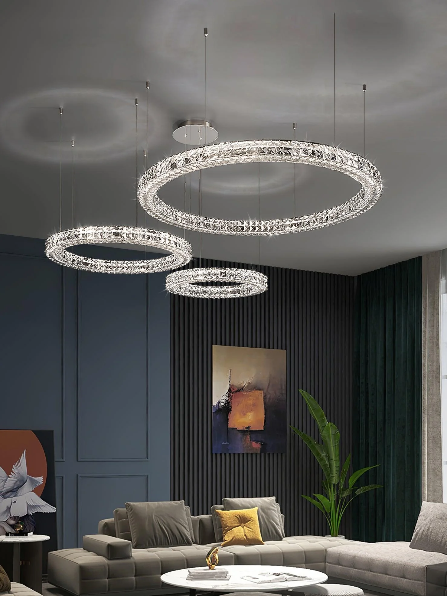 Lustra Chandelier Crystal Ring Spiridon Luxe - Image 2