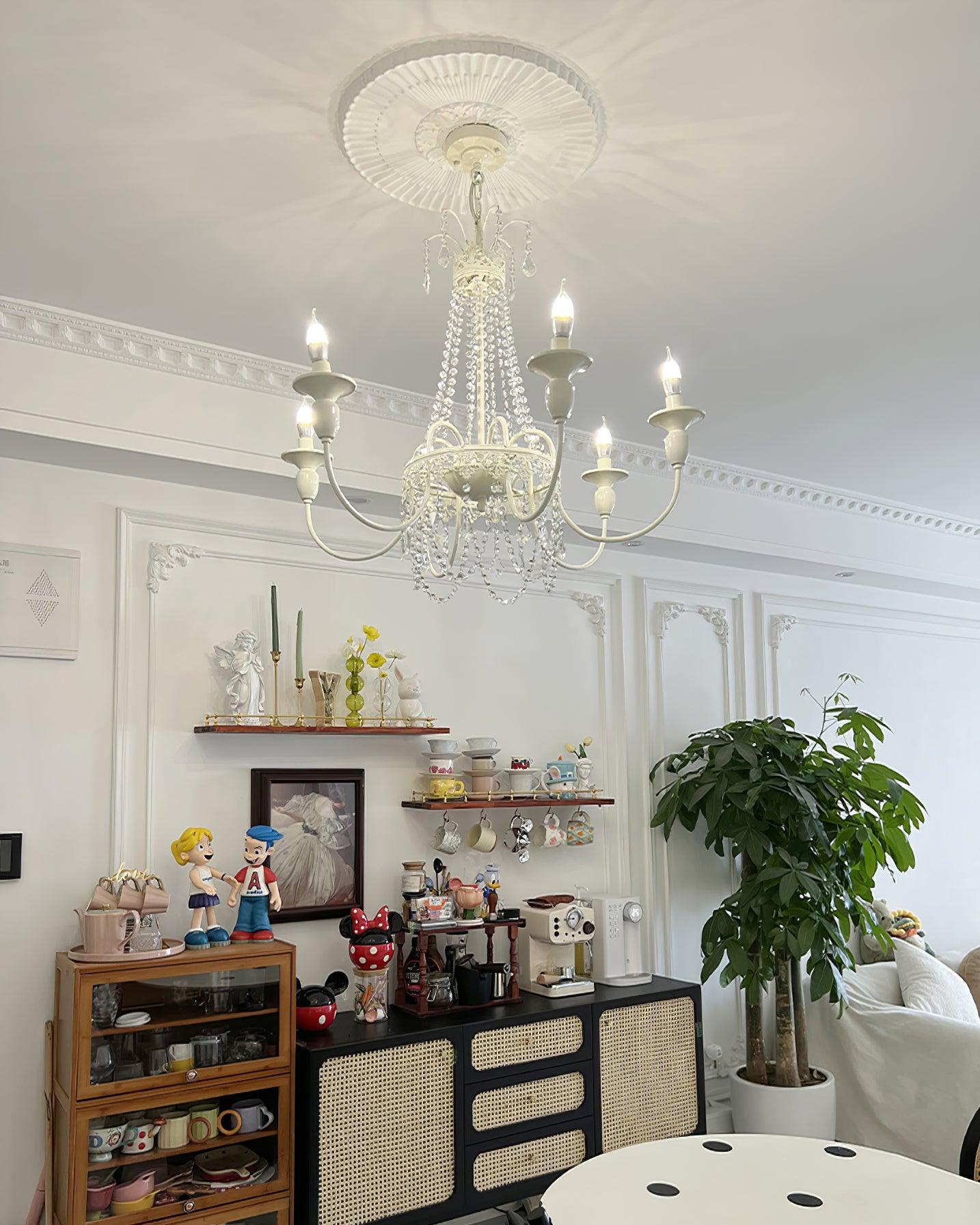Lustra Chandelier Crystal Tassels - Image 3
