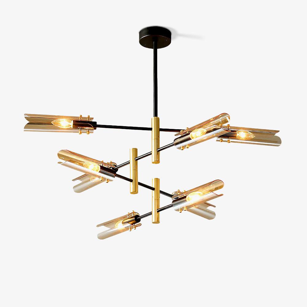 Lustra Chandelier Double 6-Light Modern