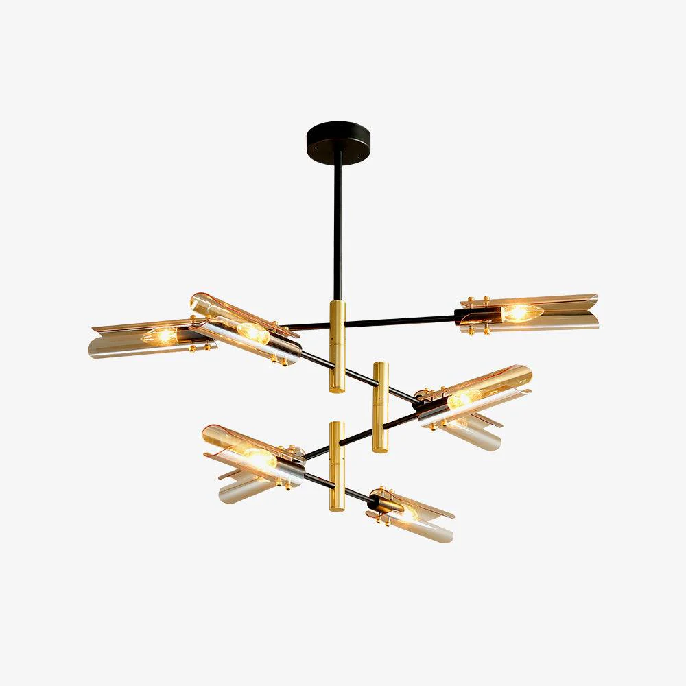 Lustra Chandelier Double 6-Light Modern - Image 24