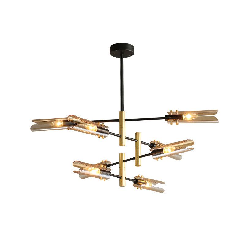 Lustra Chandelier Double 6-Light Modern - Image 4