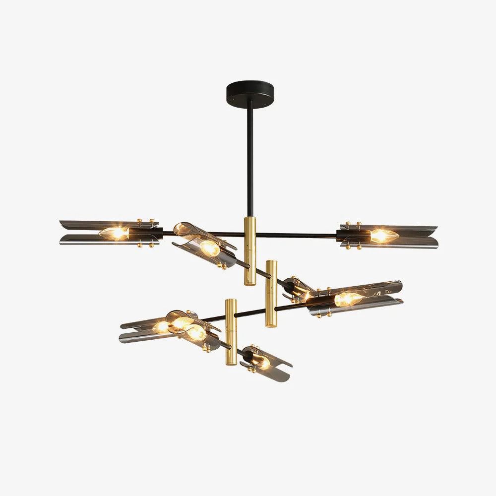 Lustra Chandelier Double 6-Light Modern - Image 5