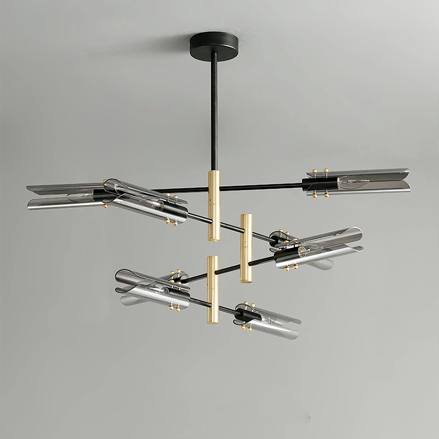 Lustra Chandelier Double 6-Light Modern - Image 6
