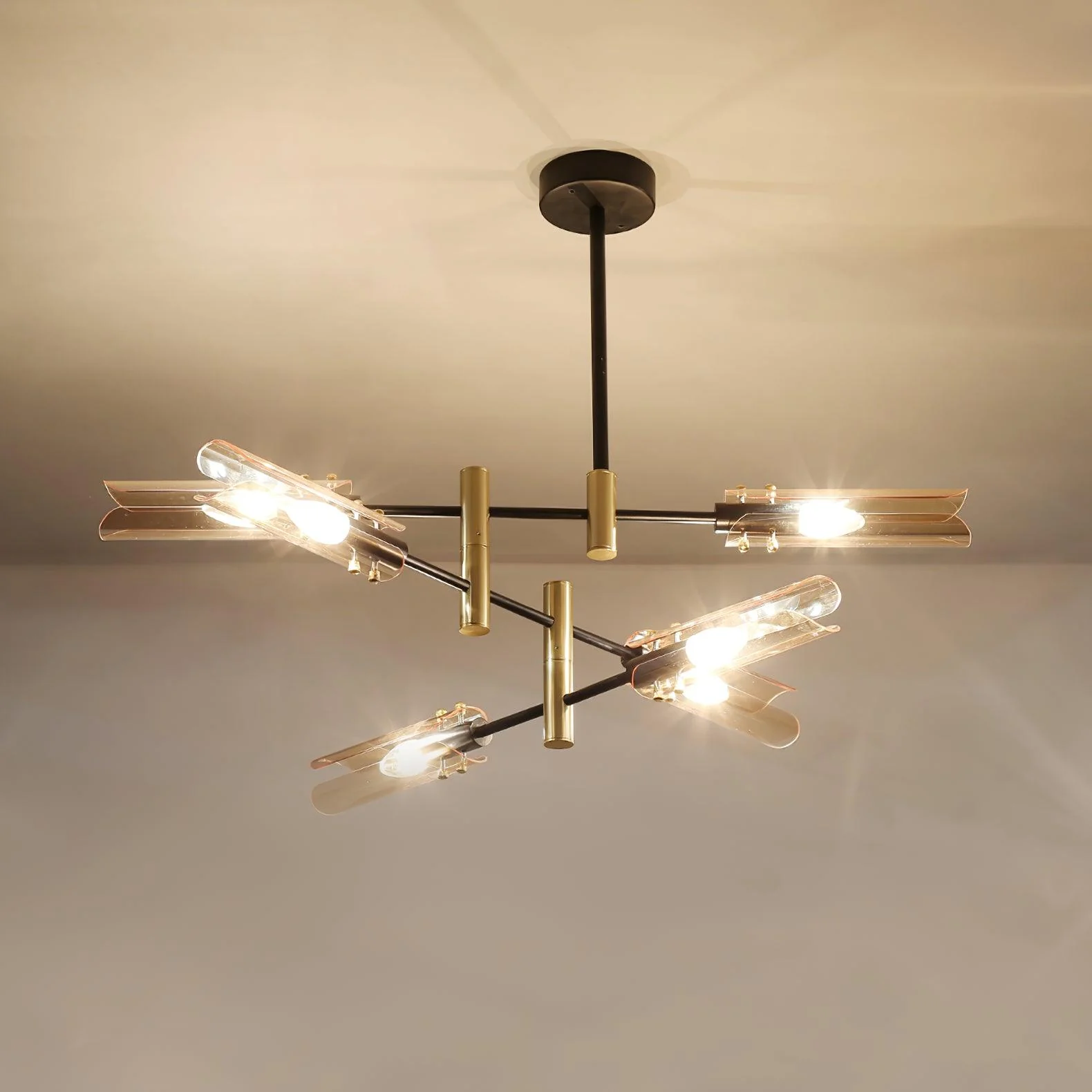 Lustra Chandelier Double 6-Light Modern - Image 7