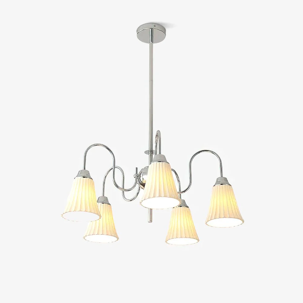 Lustra Chandelier Esther Ceramic Pleated Modern - Image 21