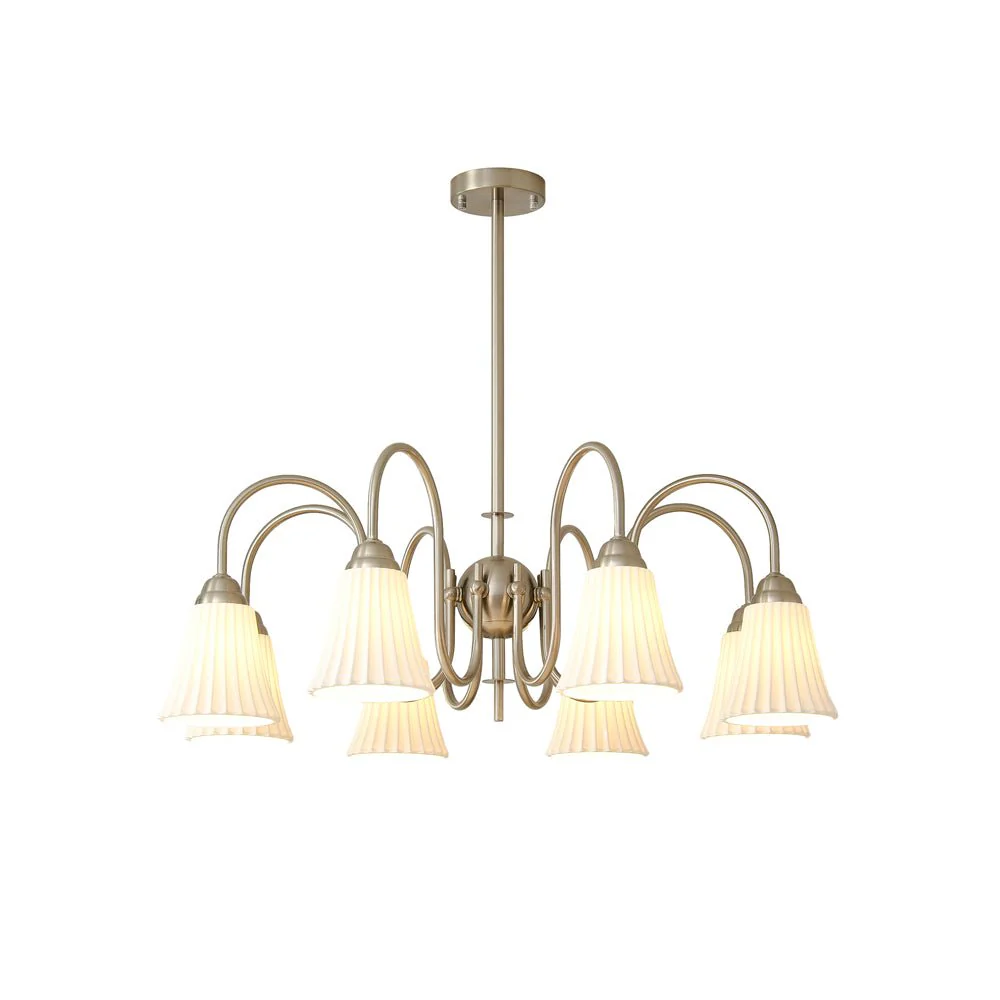 Lustra Chandelier Esther Ceramic Pleated Modern - Image 29