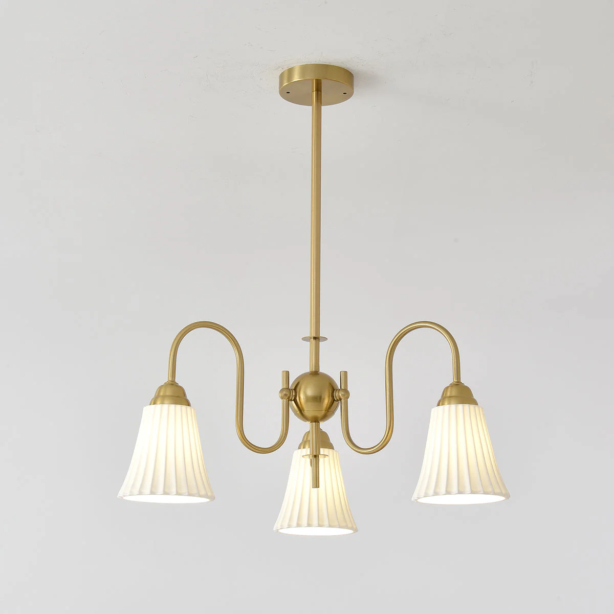 Lustra Chandelier Esther Ceramic Pleated Modern - Image 36