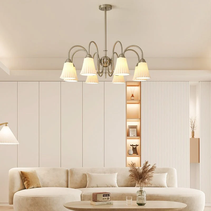 Lustra Chandelier Esther Ceramic Pleated Modern - Image 53