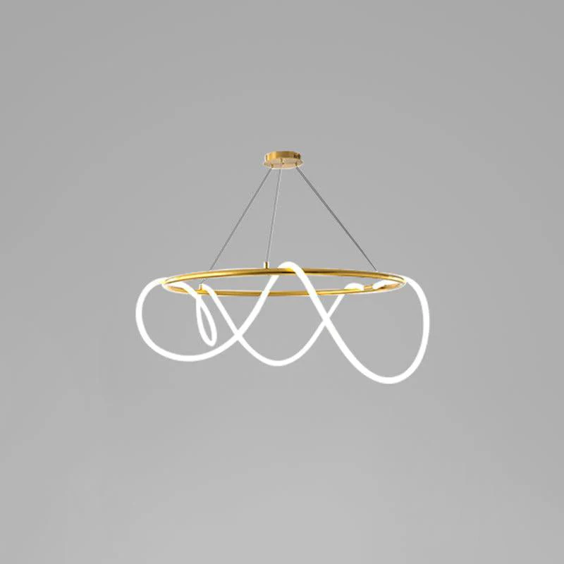Lustra Chandelier Flexible Silicone Curve Modern Elegant - Image 71