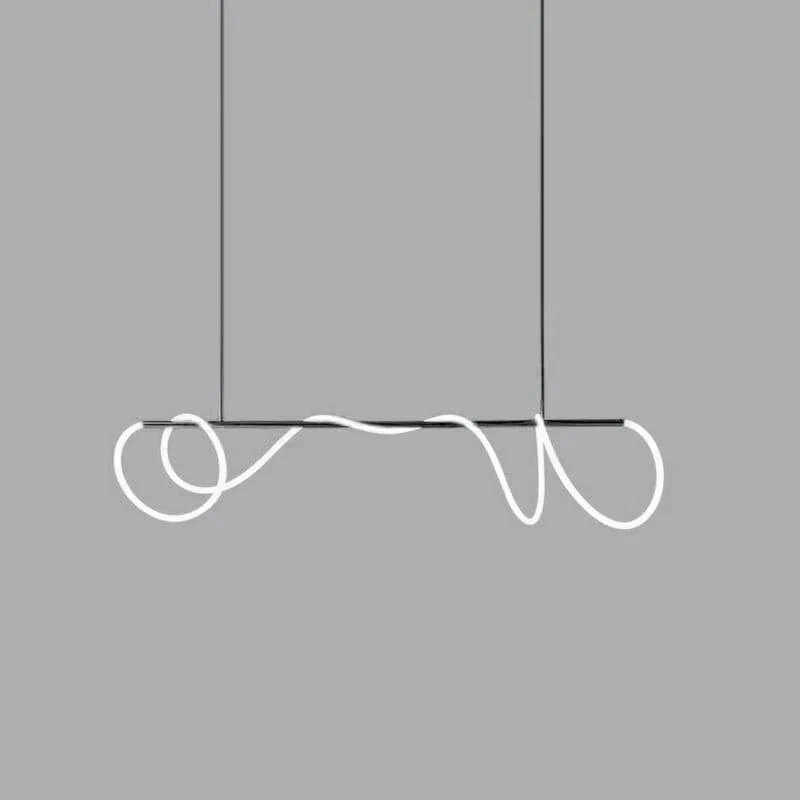 Lustra Chandelier Flexible Silicone Curve Modern Elegant - Image 74