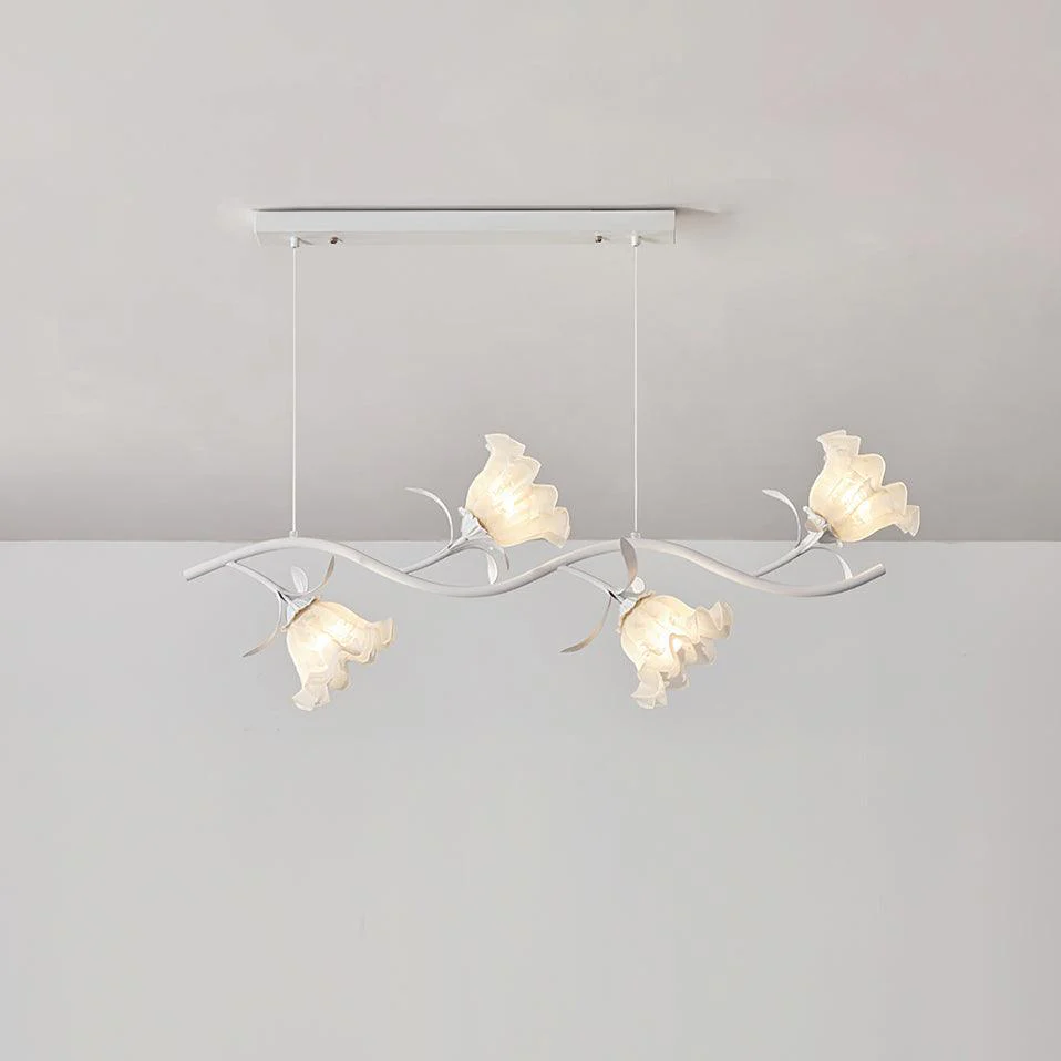 Lustra Chandelier Floral Glass - Image 13