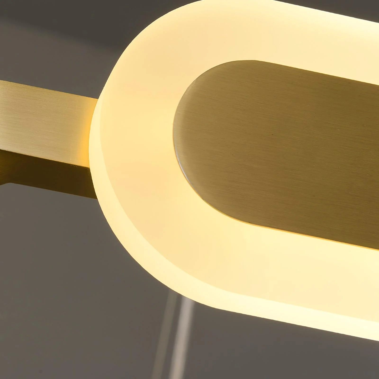 Lustra Chandelier Geometric Brass Ring - Image 36