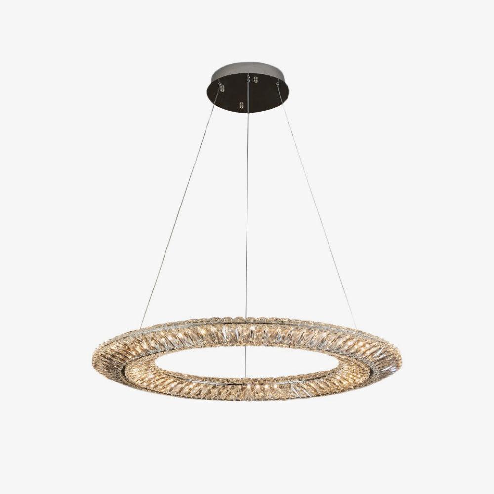 Lustra Chandelier Geometric Crystal LED Elegant - Image 13