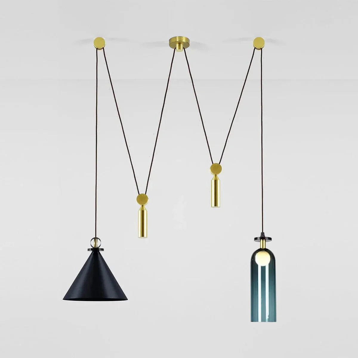 Lustra Chandelier Geometric Shape Art - Image 56