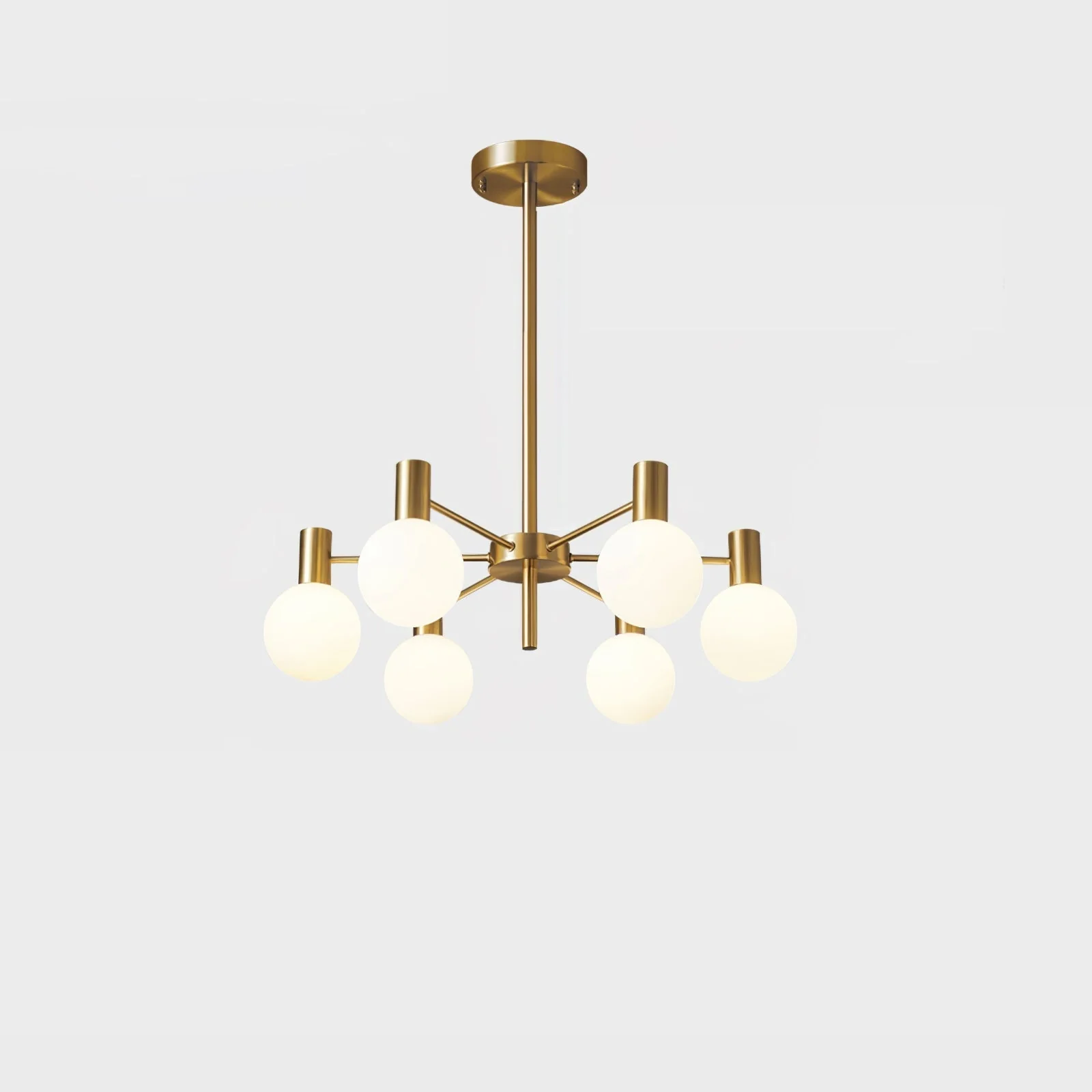 Lustra Chandelier Globe Glass Gold Frame Modern - Image 48