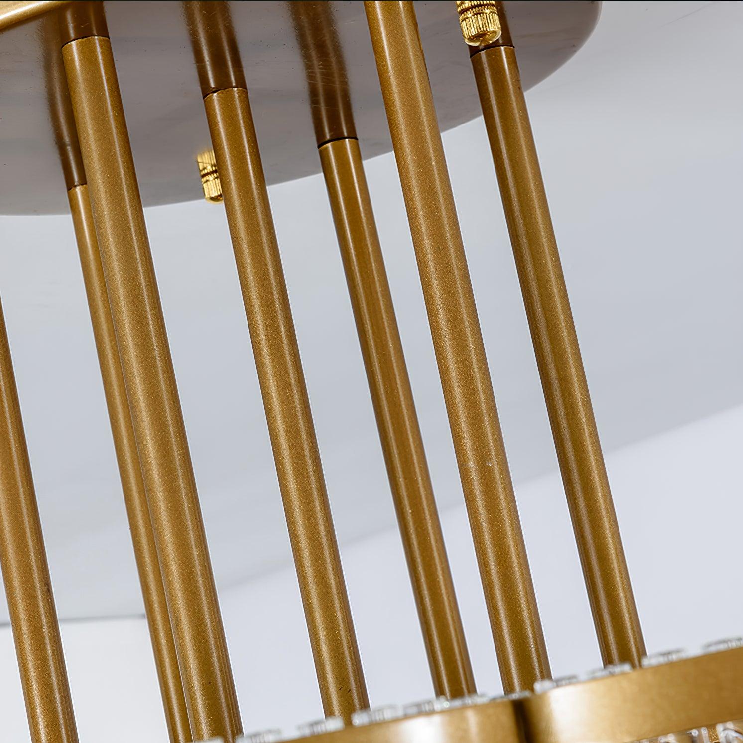 Lustra Chandelier Gold Black Glass - Image 19