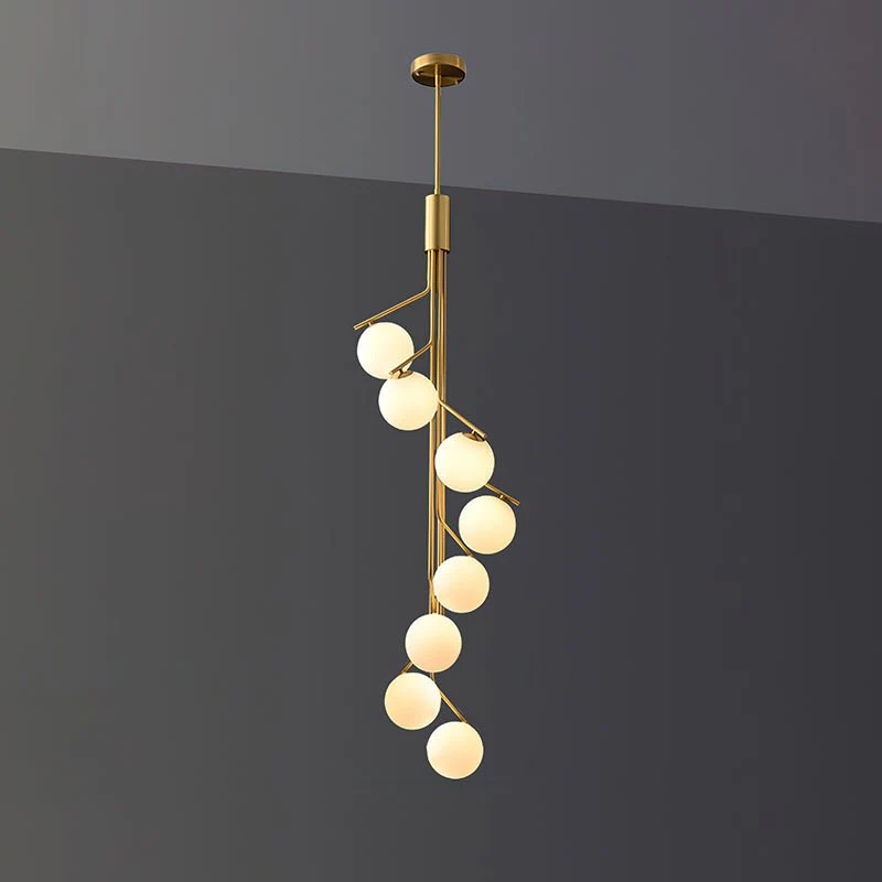 Lustra Chandelier Gold Branch Globe LED - Image 8