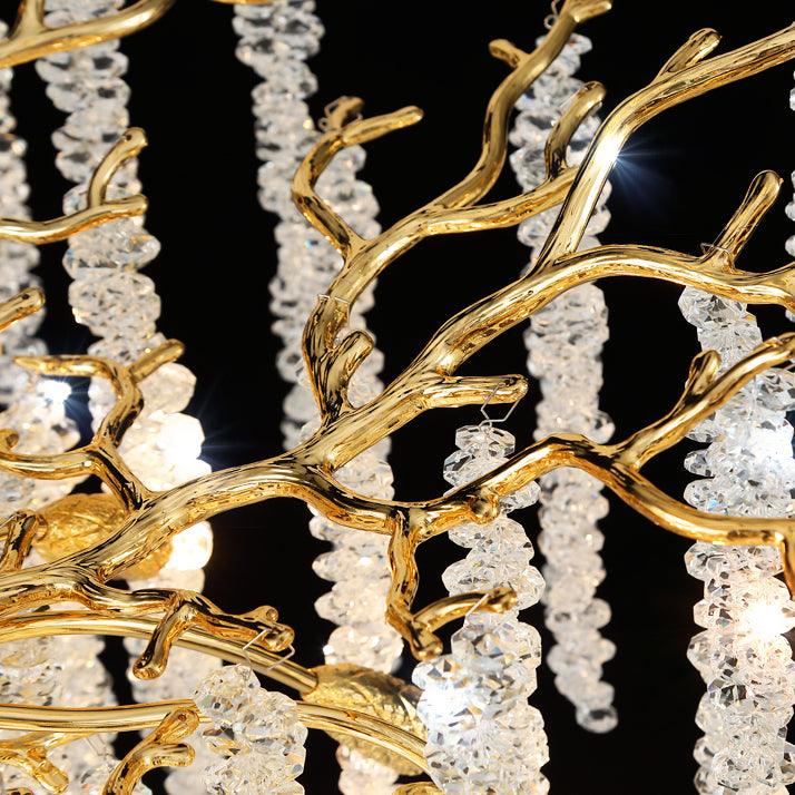 Lustra Chandelier Gold Crystal Branch Elegant - Image 17