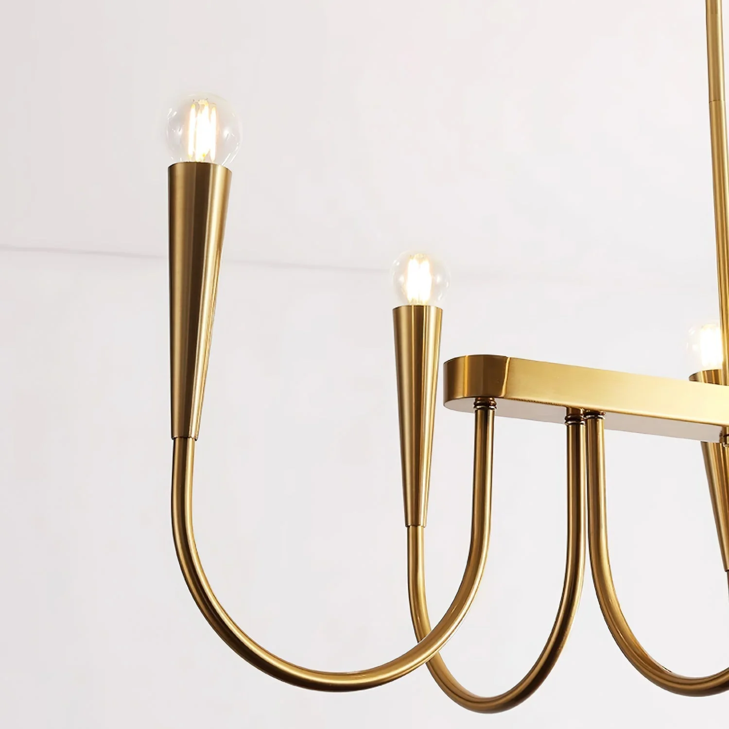 Lustra Chandelier Gold Symphony Curved Elegant - Image 17