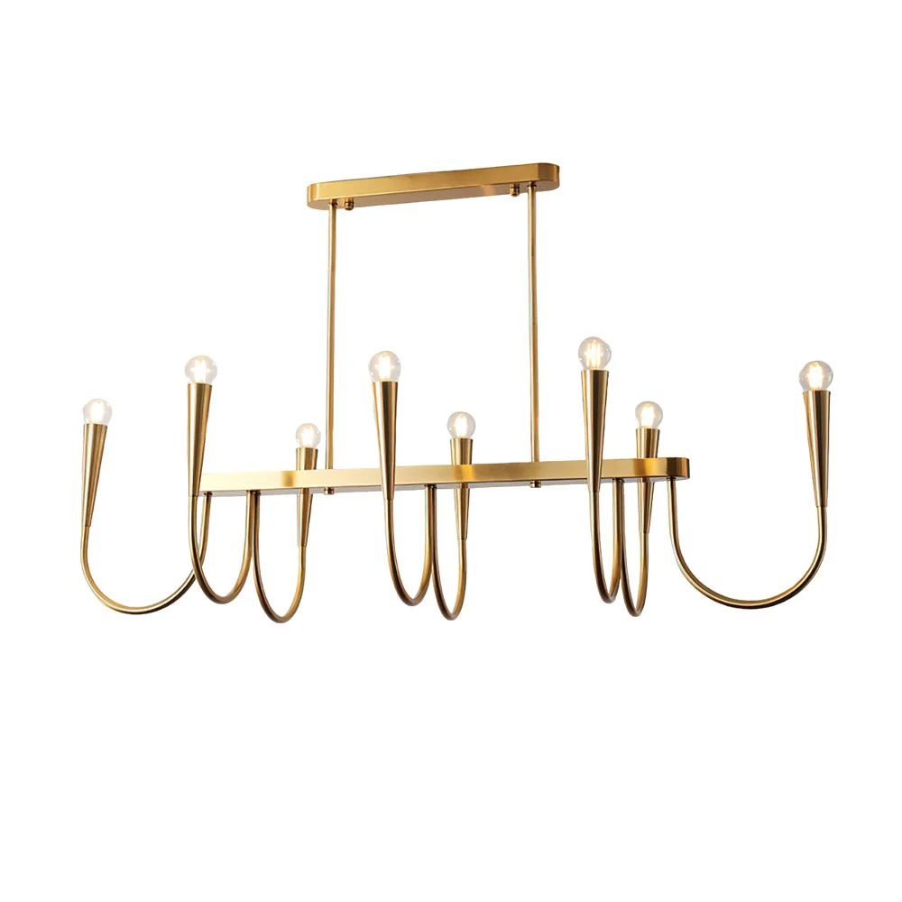 Lustra Chandelier Gold Symphony Curved Elegant - Image 19