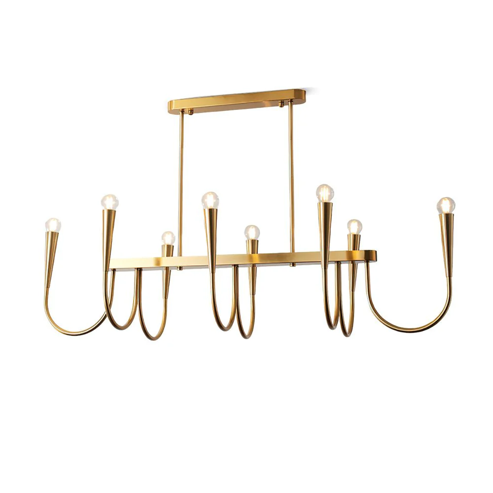 Lustra Chandelier Gold Symphony Curved Elegant - Image 20