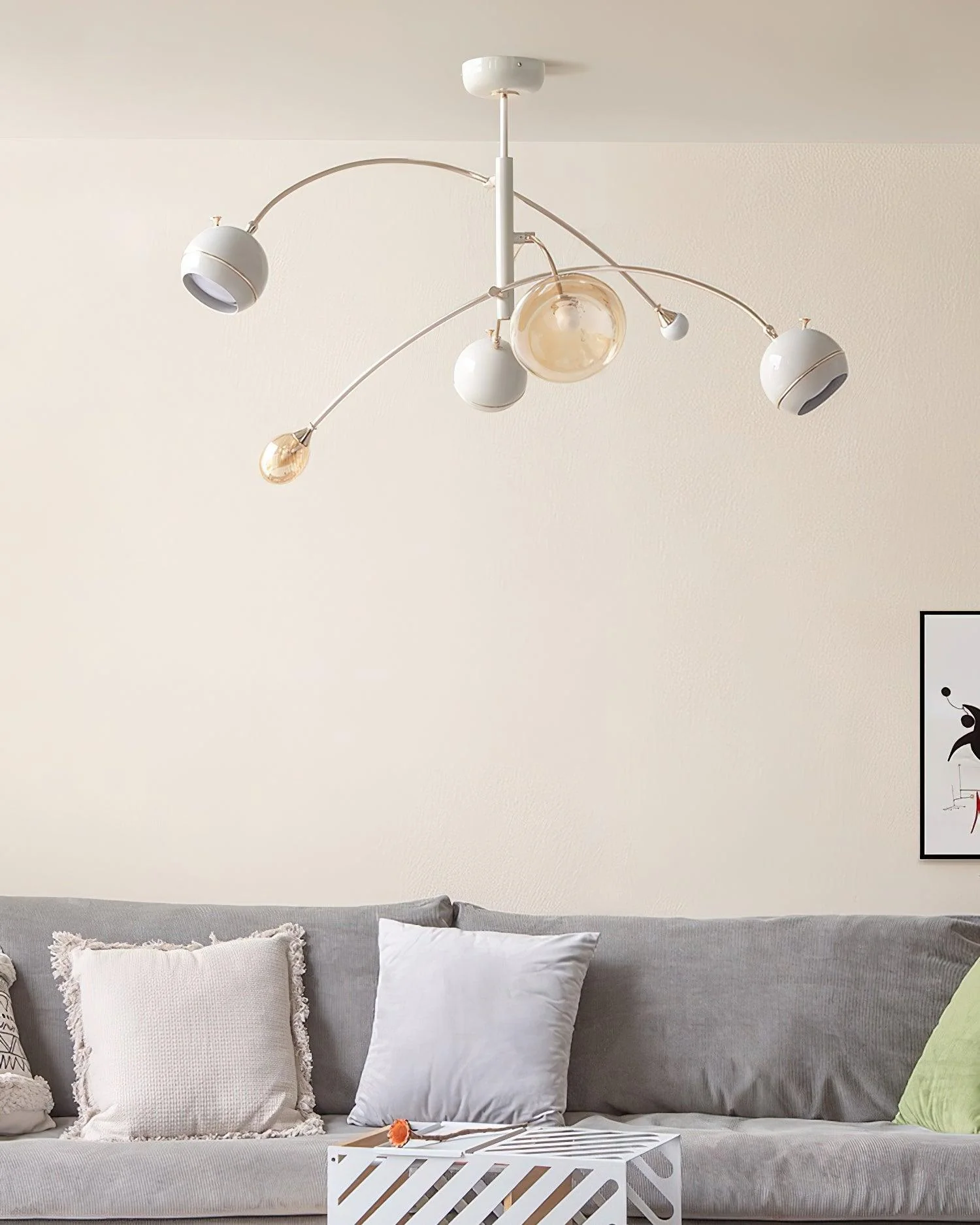 Lustra Chandelier Green Sci-Fi Elegant - Image 12