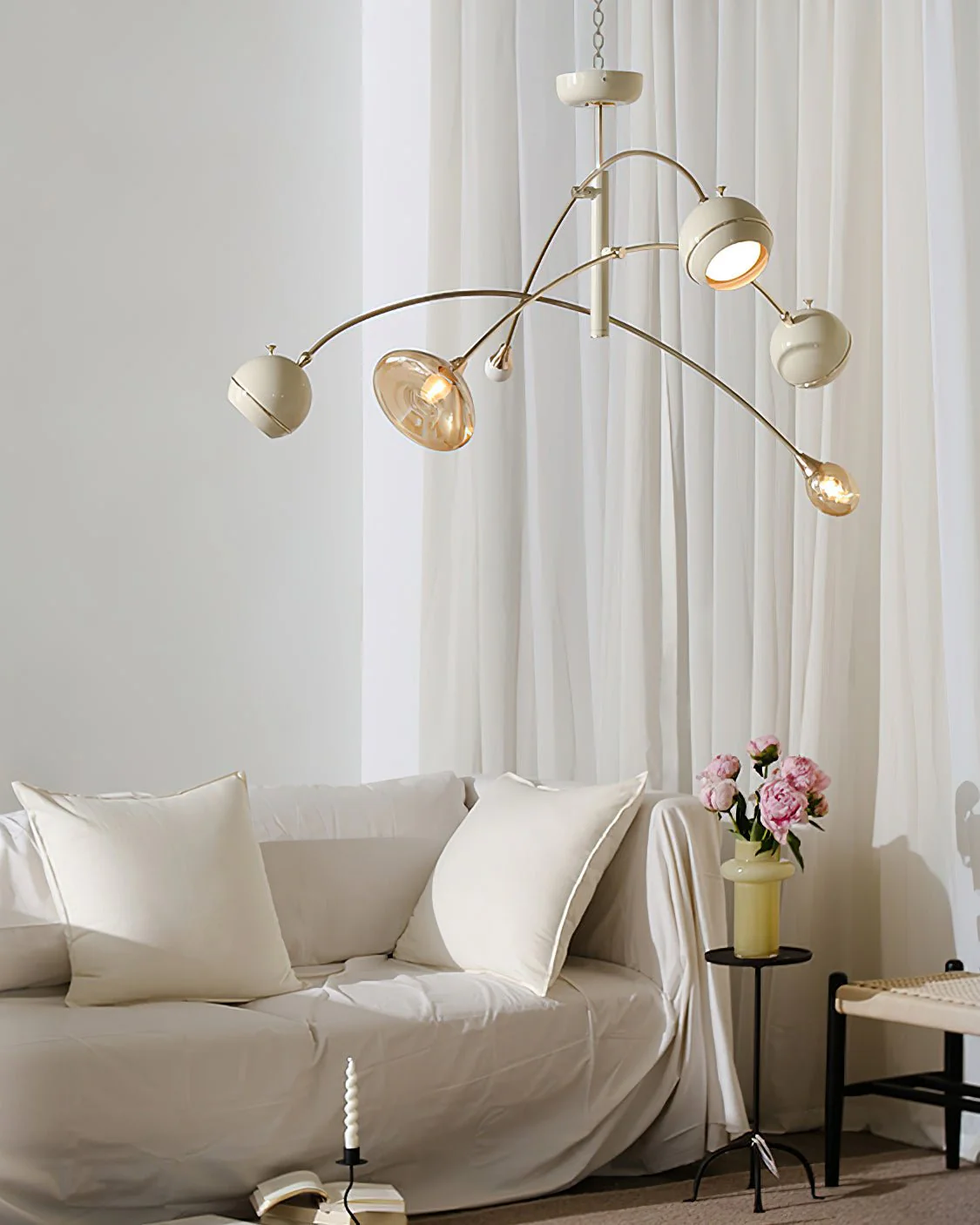 Lustra Chandelier Green Sci-Fi Elegant - Image 3