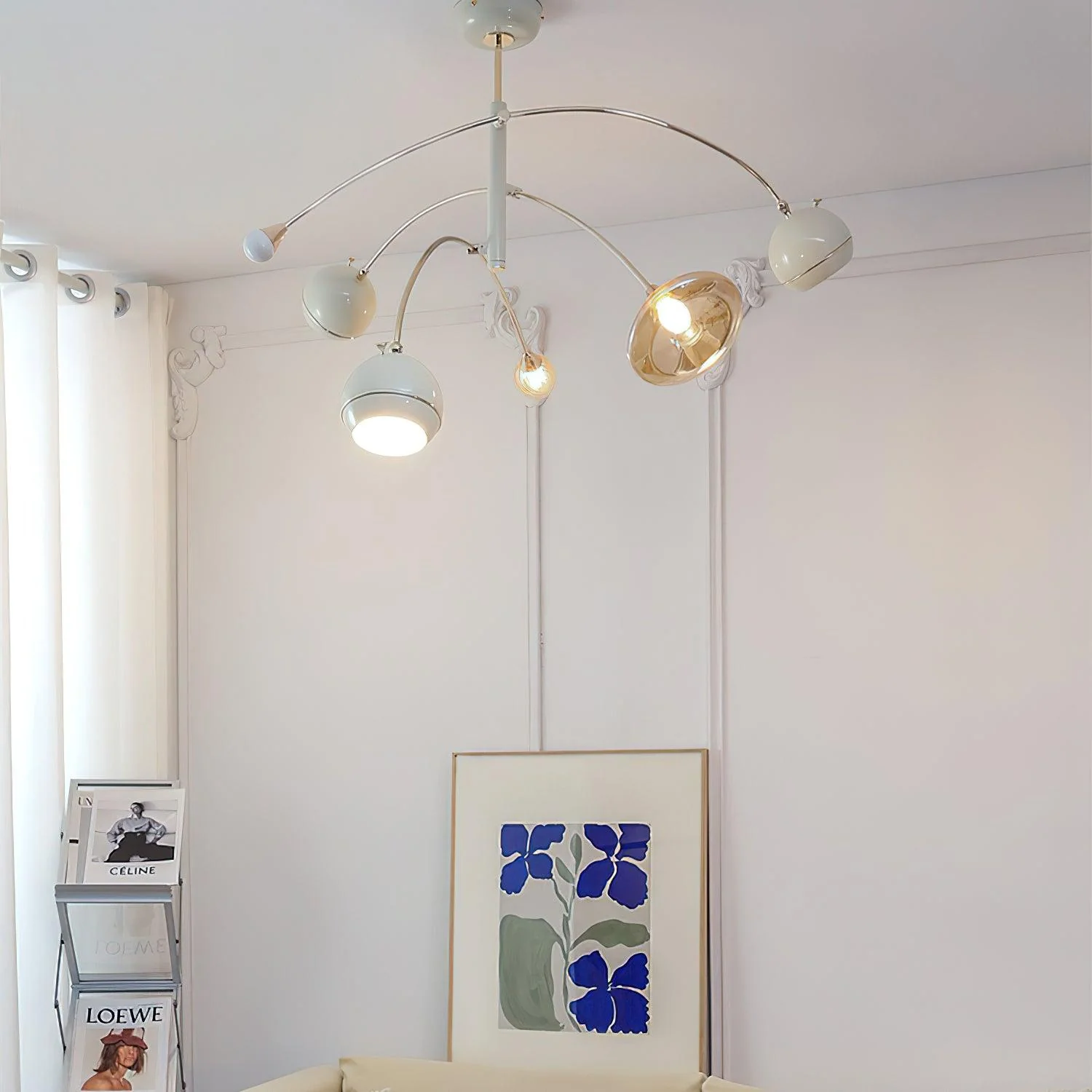 Lustra Chandelier Green Sci-Fi Elegant - Image 31