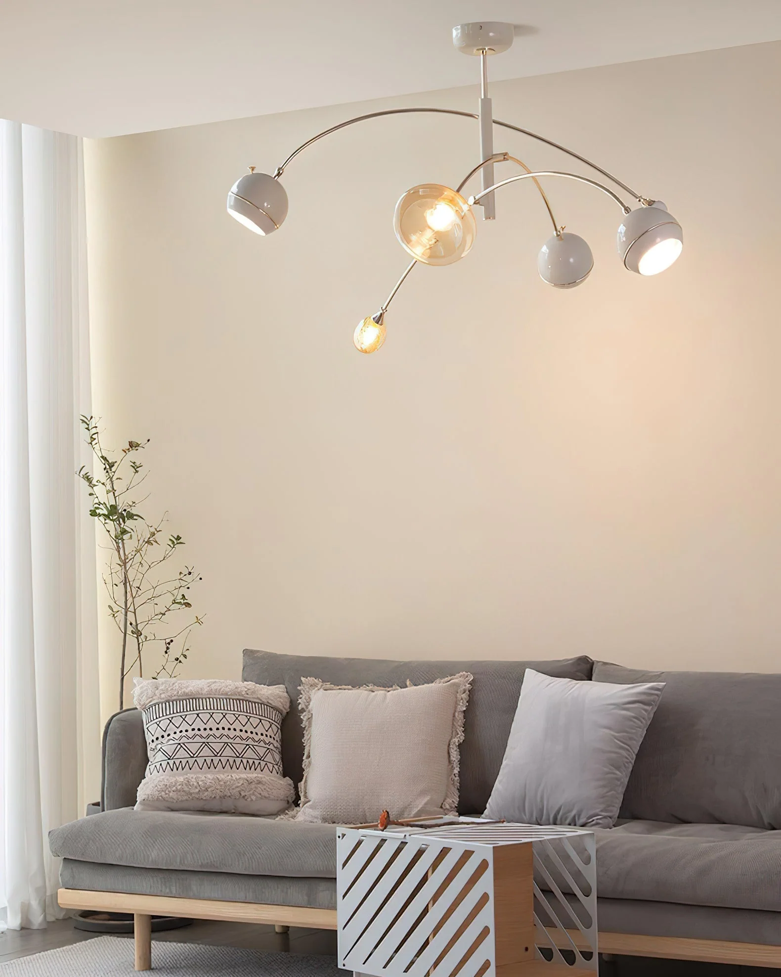 Lustra Chandelier Green Sci-Fi Elegant - Image 35