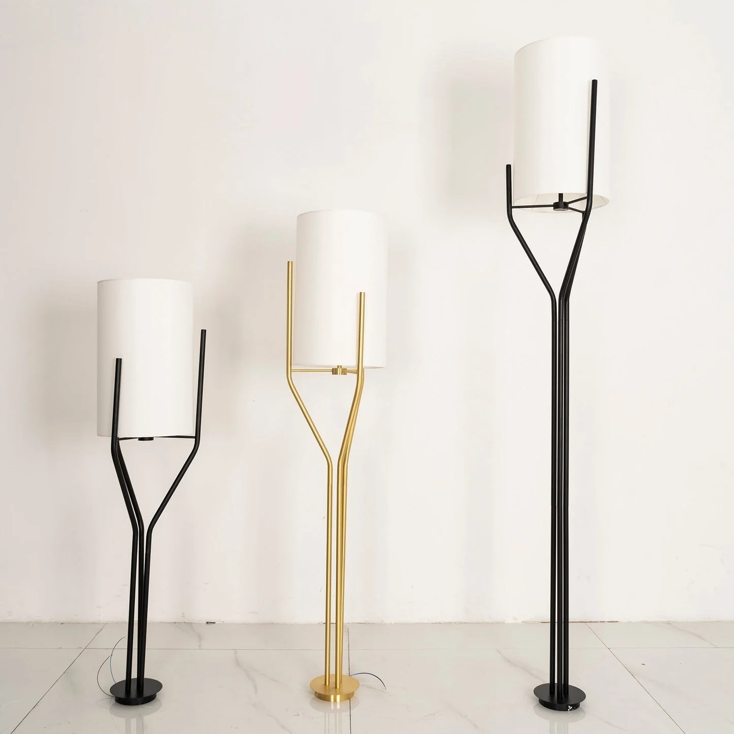 Lustra Chandelier LED 3-Lights Brass Modern - Image 126