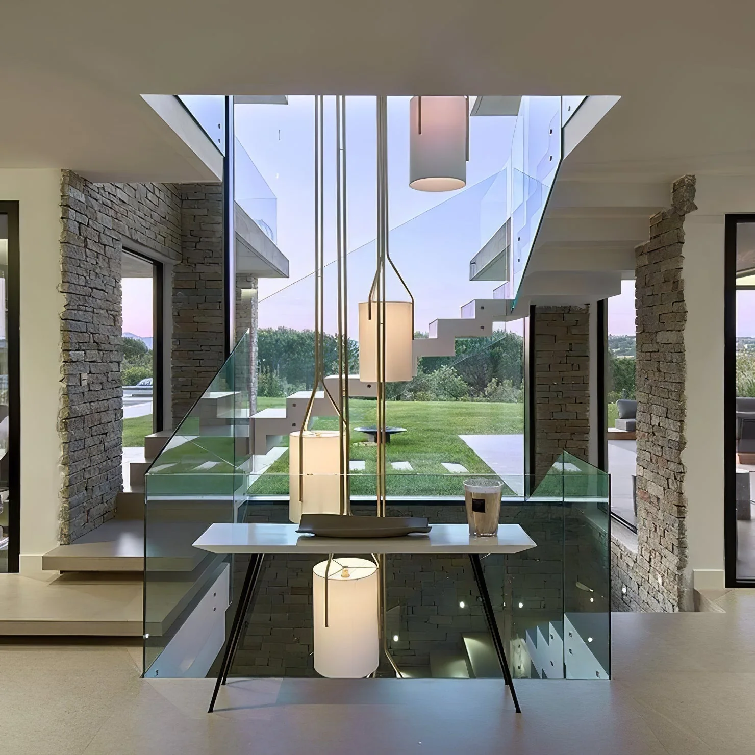 Lustra Chandelier LED 3-Lights Brass Modern - Image 18