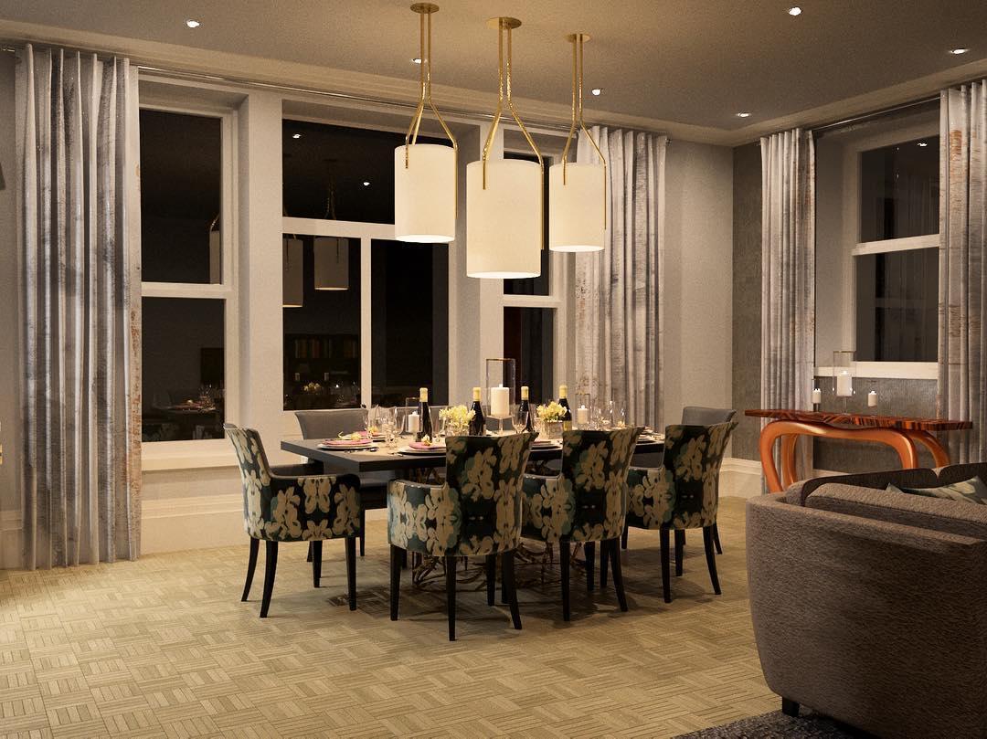 Lustra Chandelier LED 3-Lights Brass Modern - Image 22