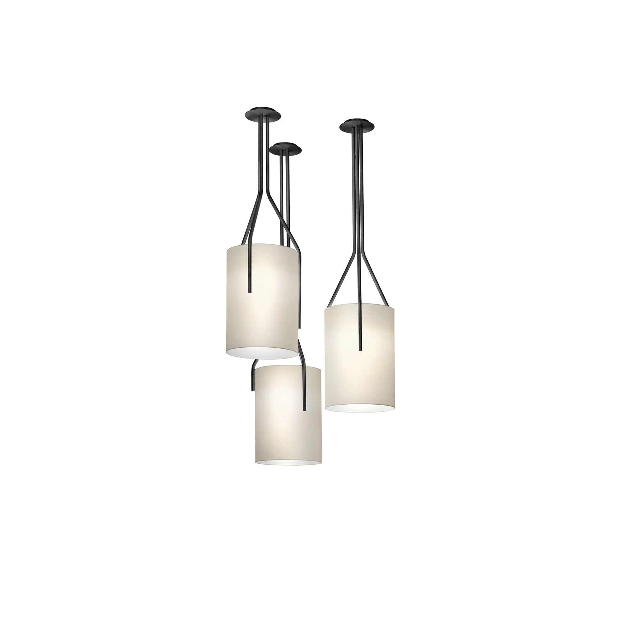 Lustra Chandelier LED 3-Lights Brass Modern - Image 29