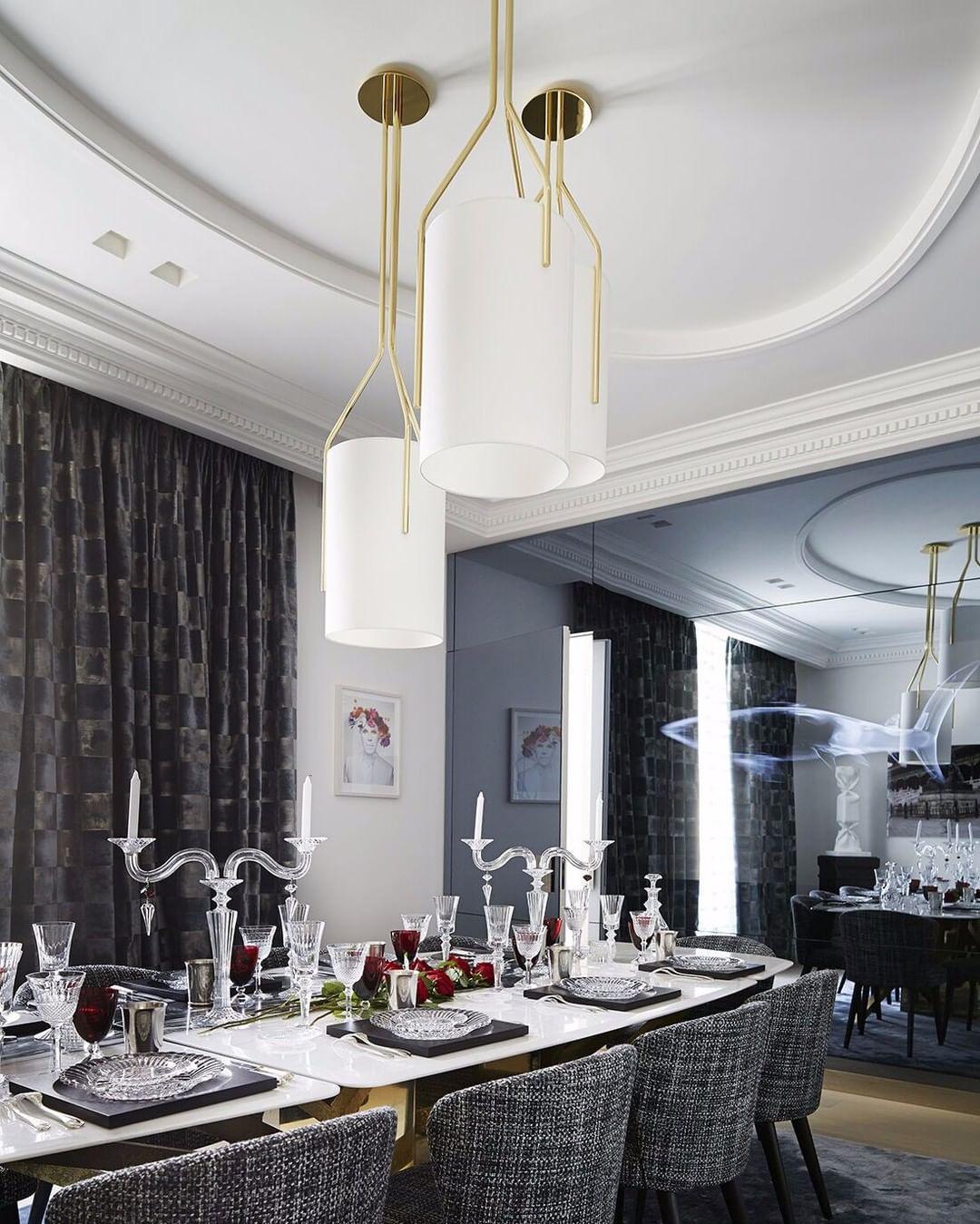 Lustra Chandelier LED 3-Lights Brass Modern - Image 41