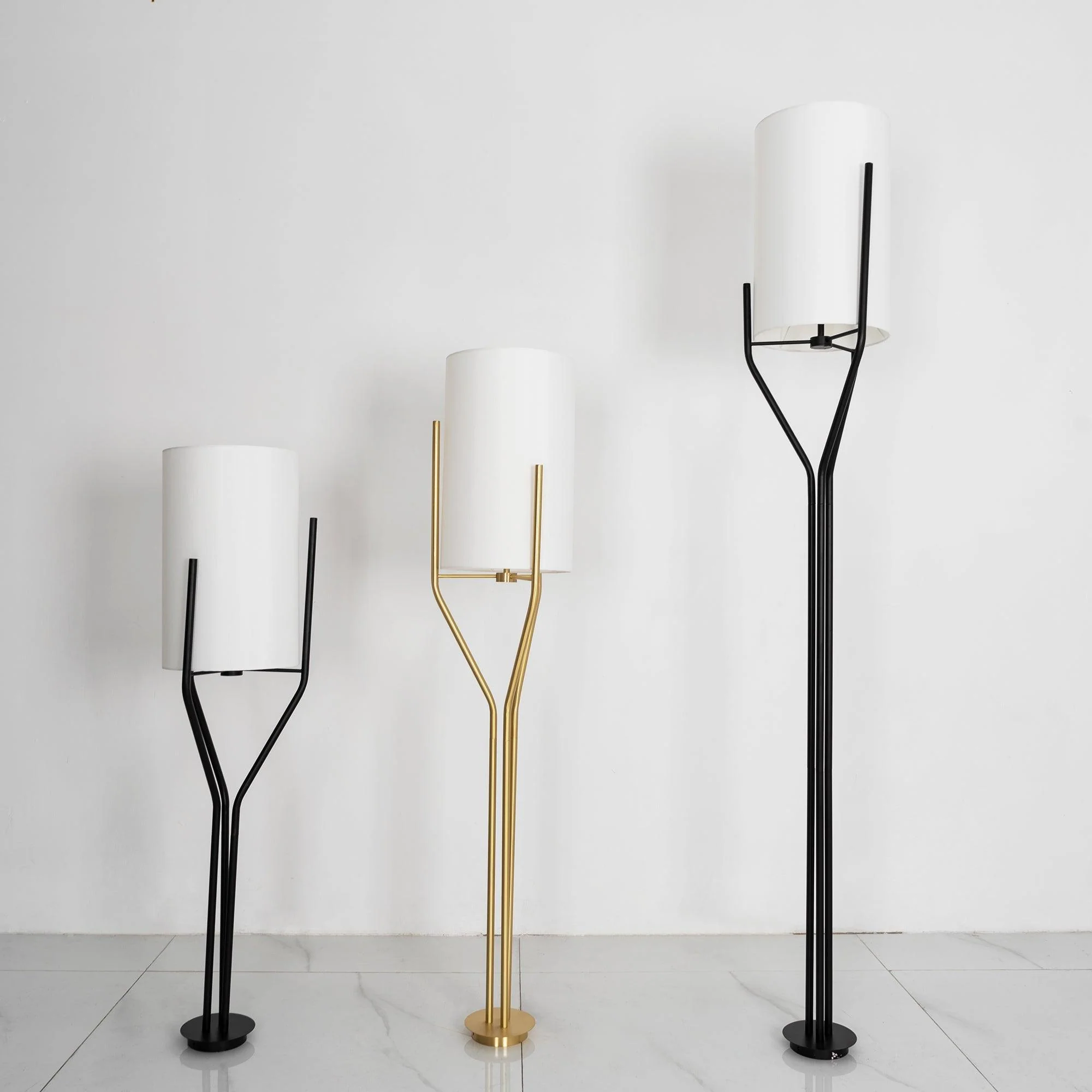 Lustra Chandelier LED 3-Lights Brass Modern - Image 84
