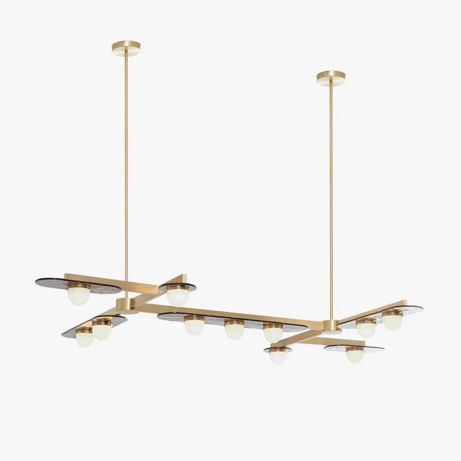 Lustra Chandelier LED Linear Gold Frame - Image 14