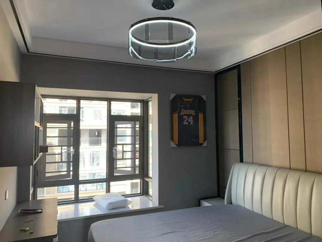 Lustra Chandelier LED Ring Black Glass Modern - Image 37
