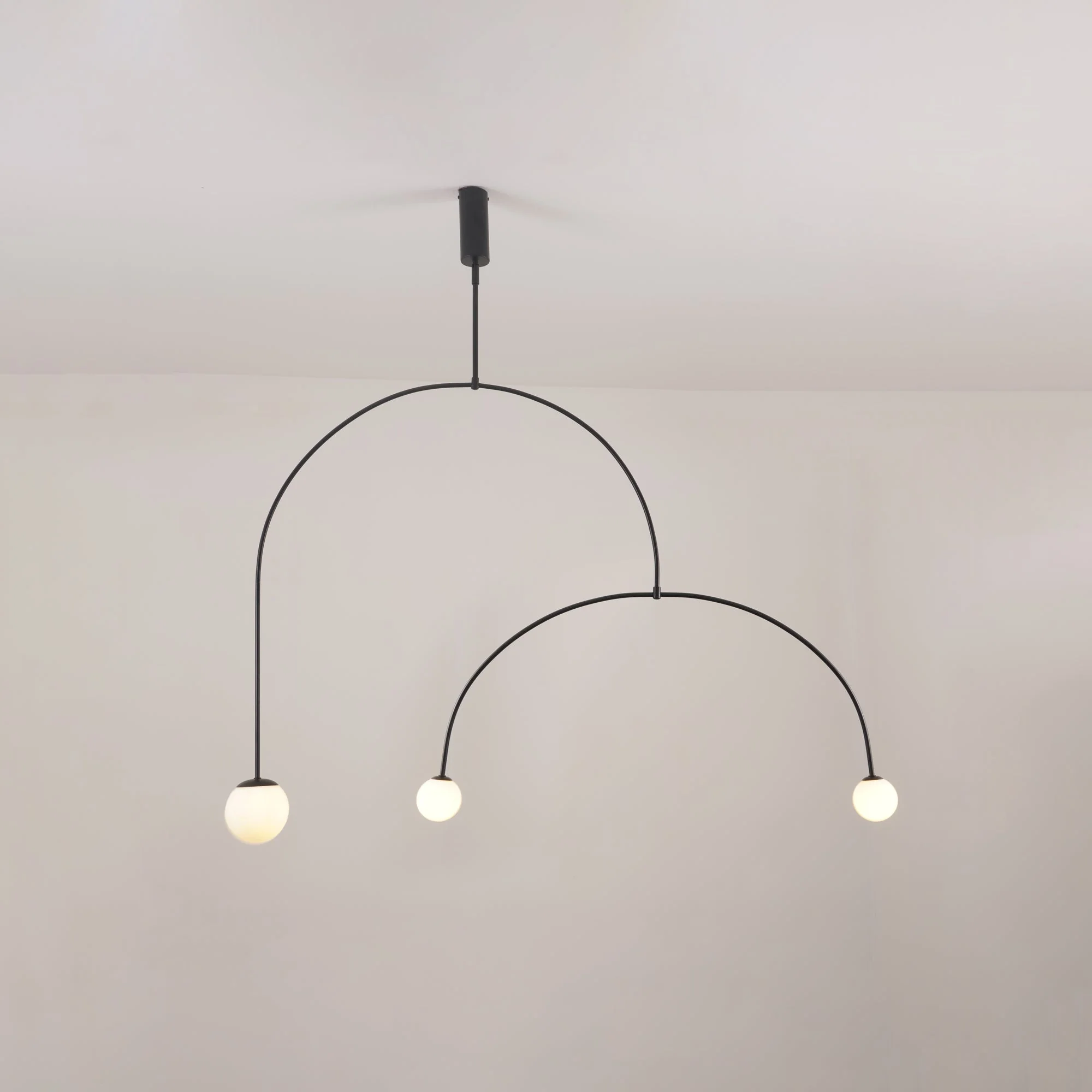 Lustra Chandelier Mobile Black Minimalist - Image 113