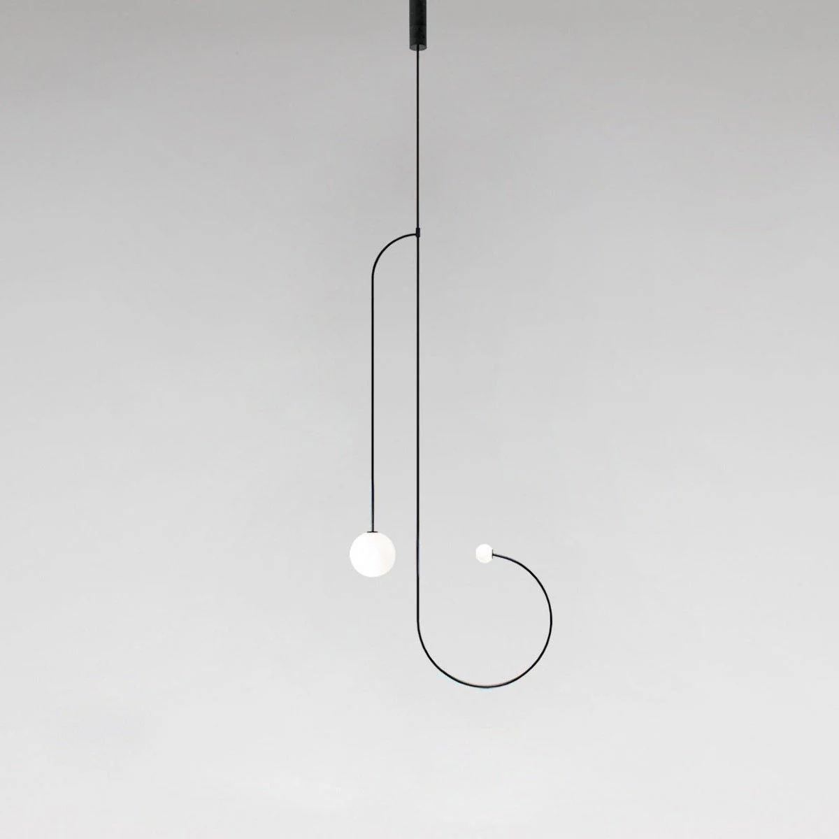 Lustra Chandelier Mobile Black Minimalist - Image 115
