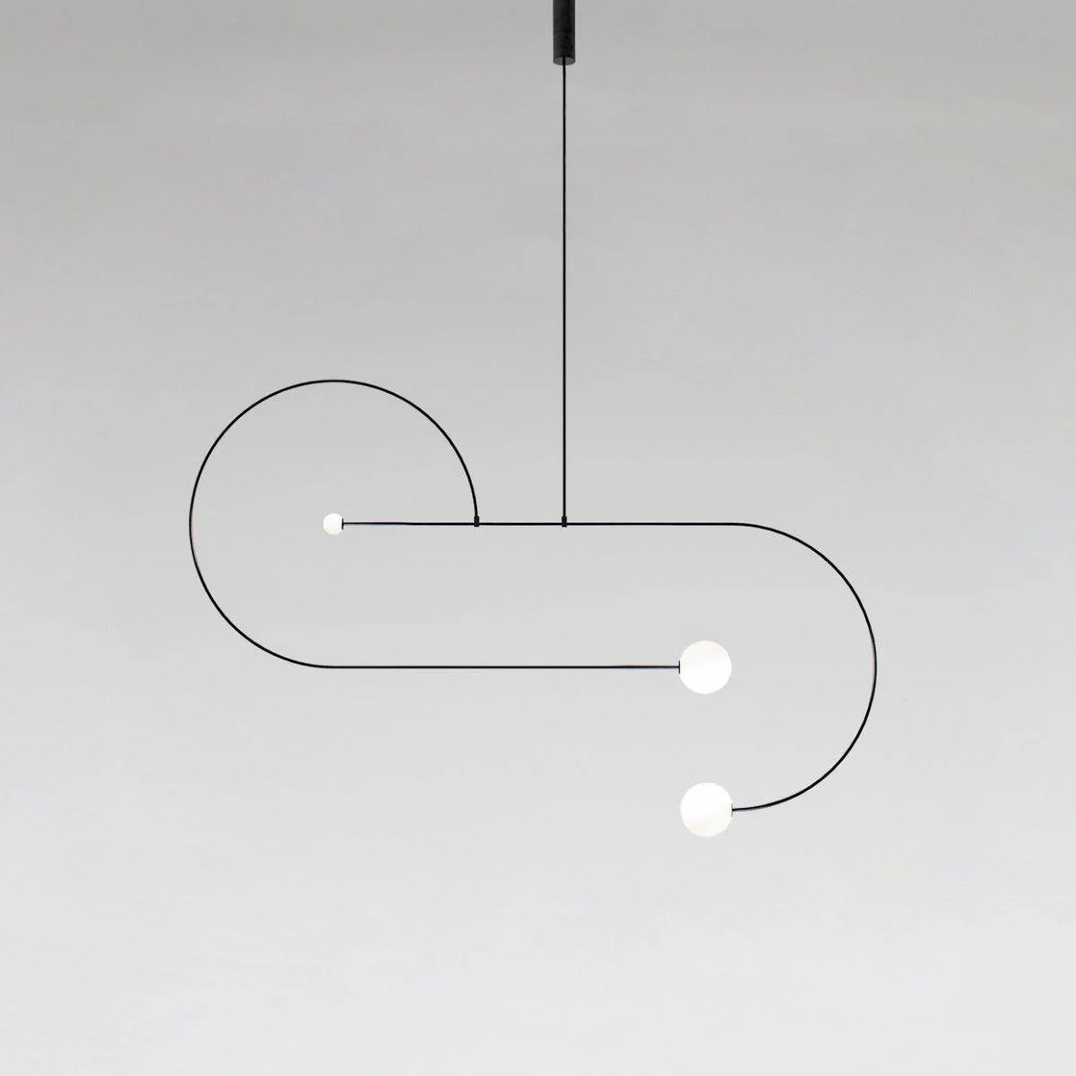 Lustra Chandelier Mobile Black Minimalist - Image 121