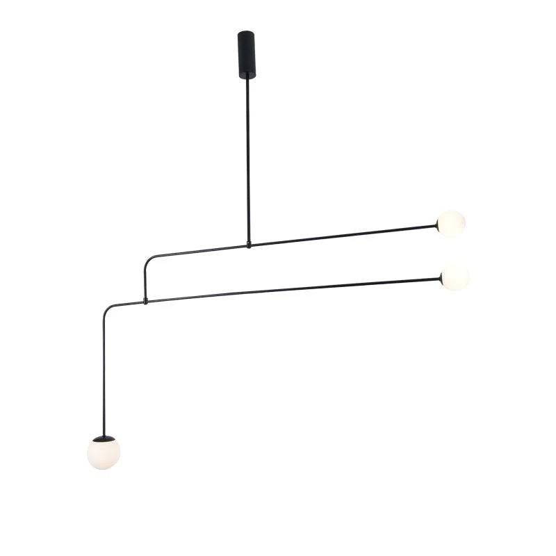 Lustra Chandelier Mobile Black Minimalist - Image 129