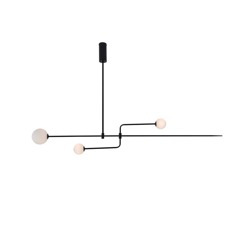 Lustra Chandelier Mobile Black Minimalist - Image 130