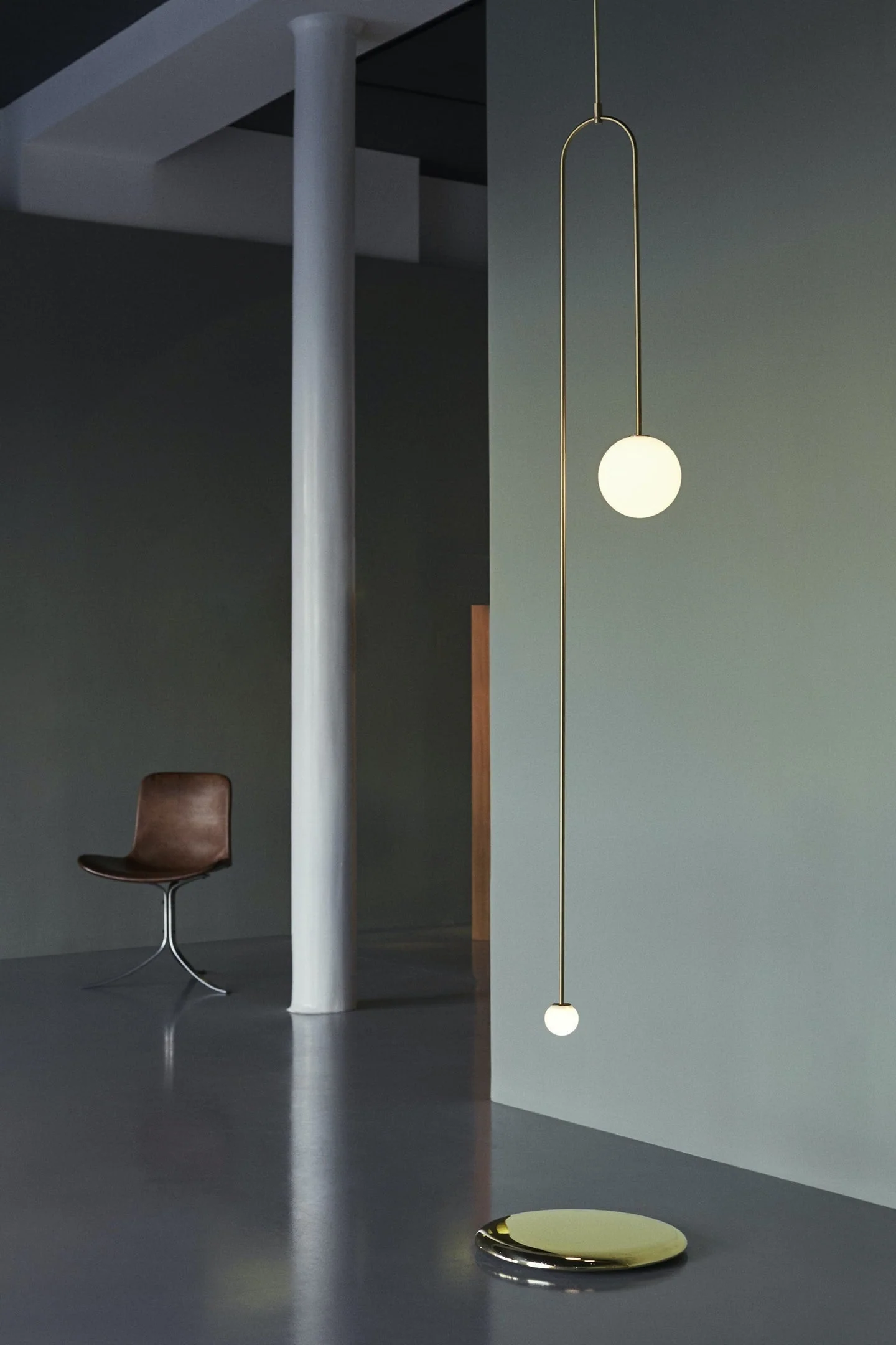 Lustra Chandelier Mobile Black Minimalist - Image 142