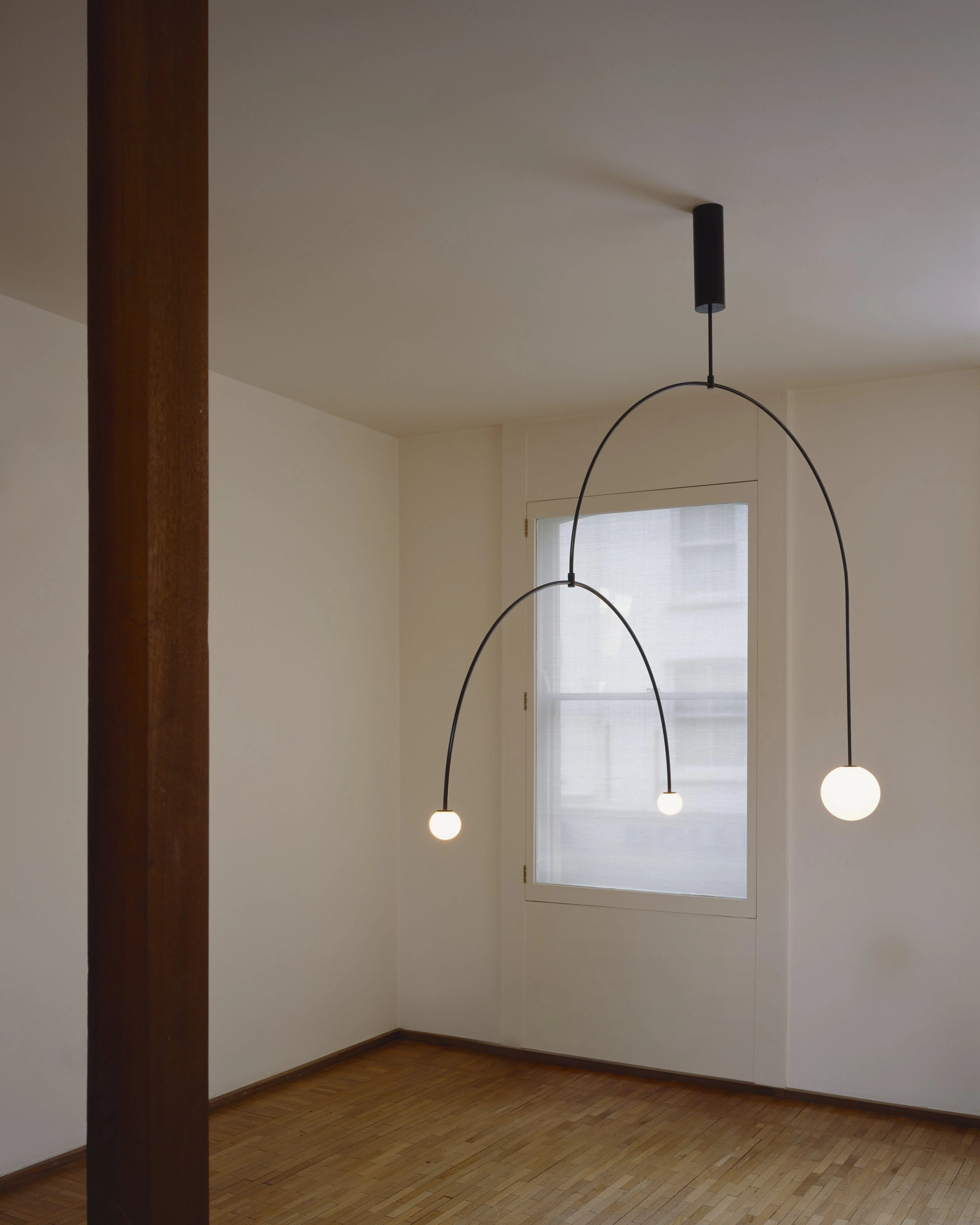 Lustra Chandelier Mobile Black Minimalist - Image 153