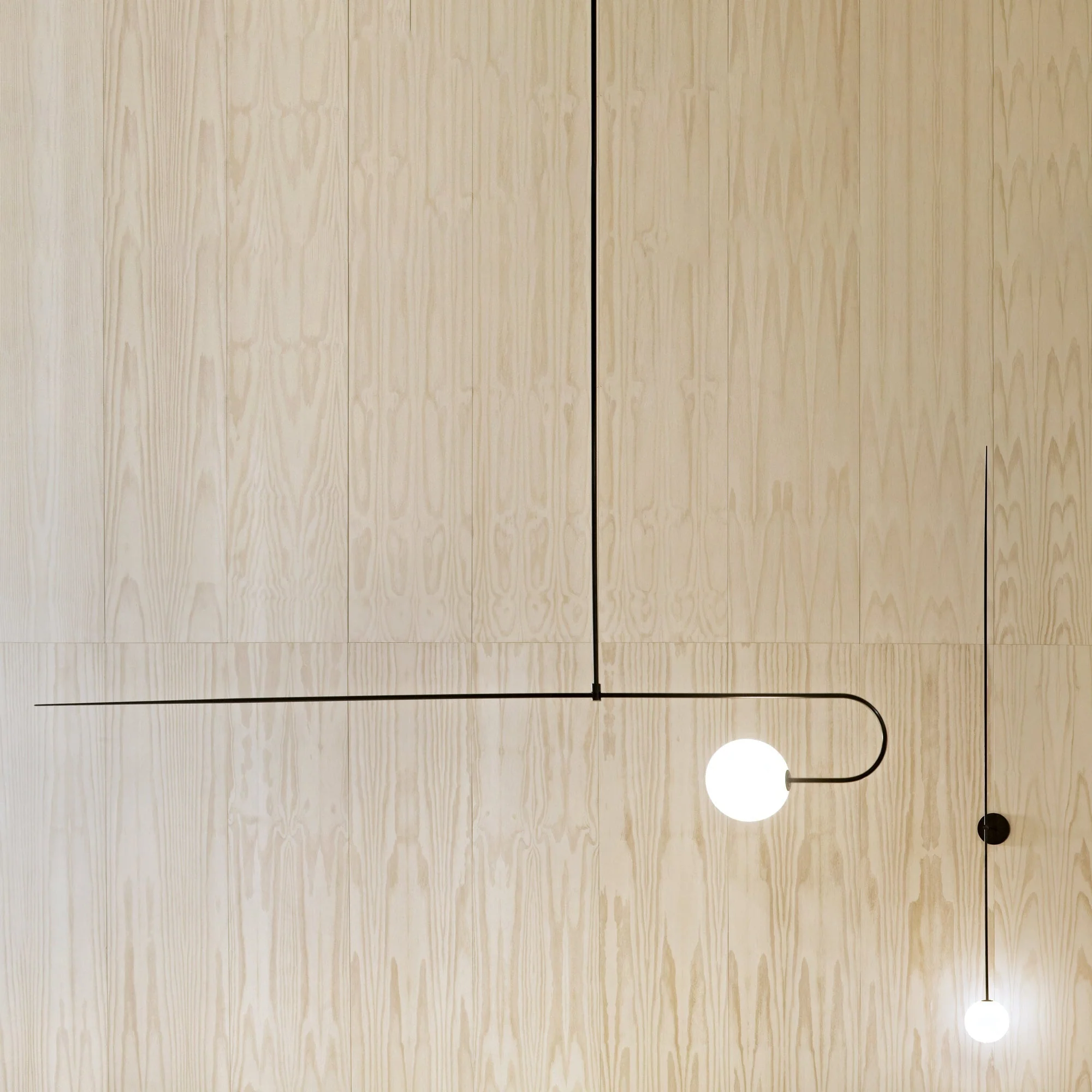 Lustra Chandelier Mobile Black Minimalist - Image 161