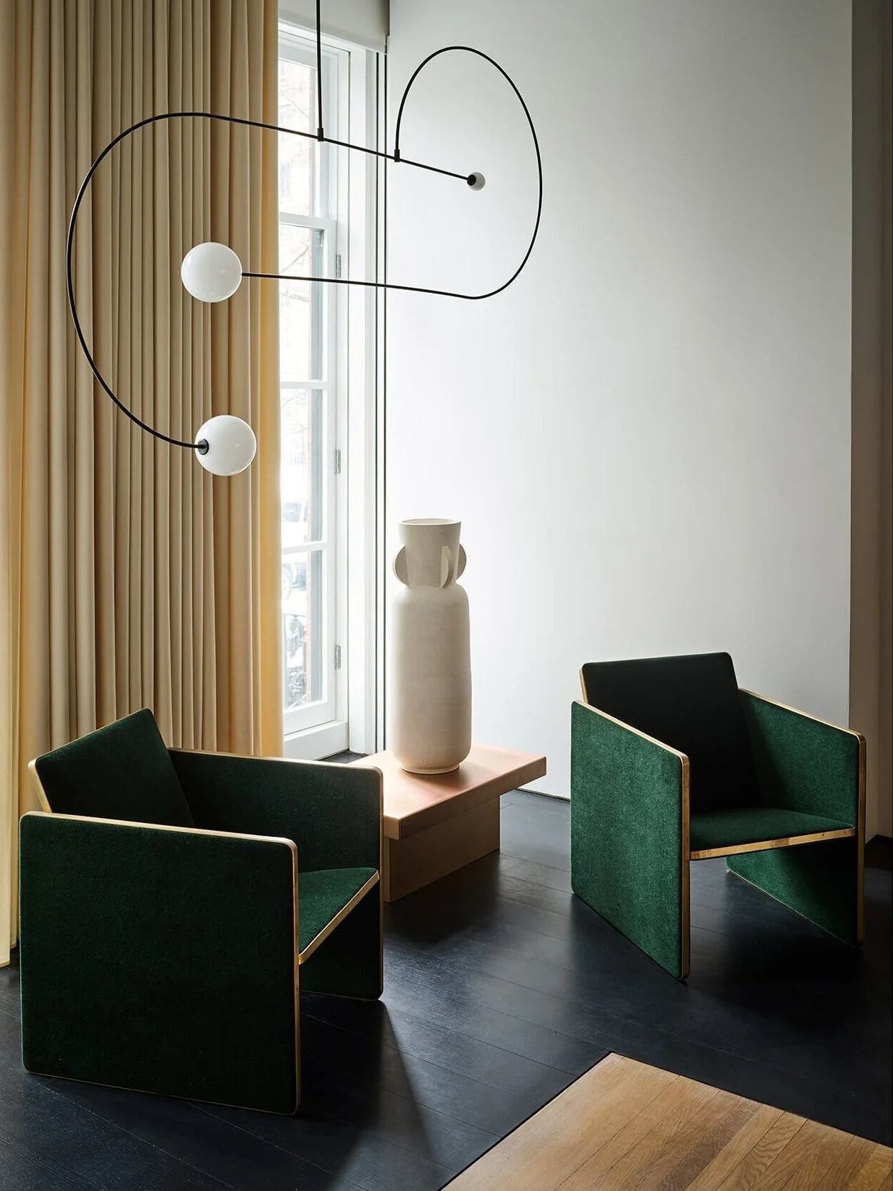 Lustra Chandelier Mobile Black Minimalist - Image 18