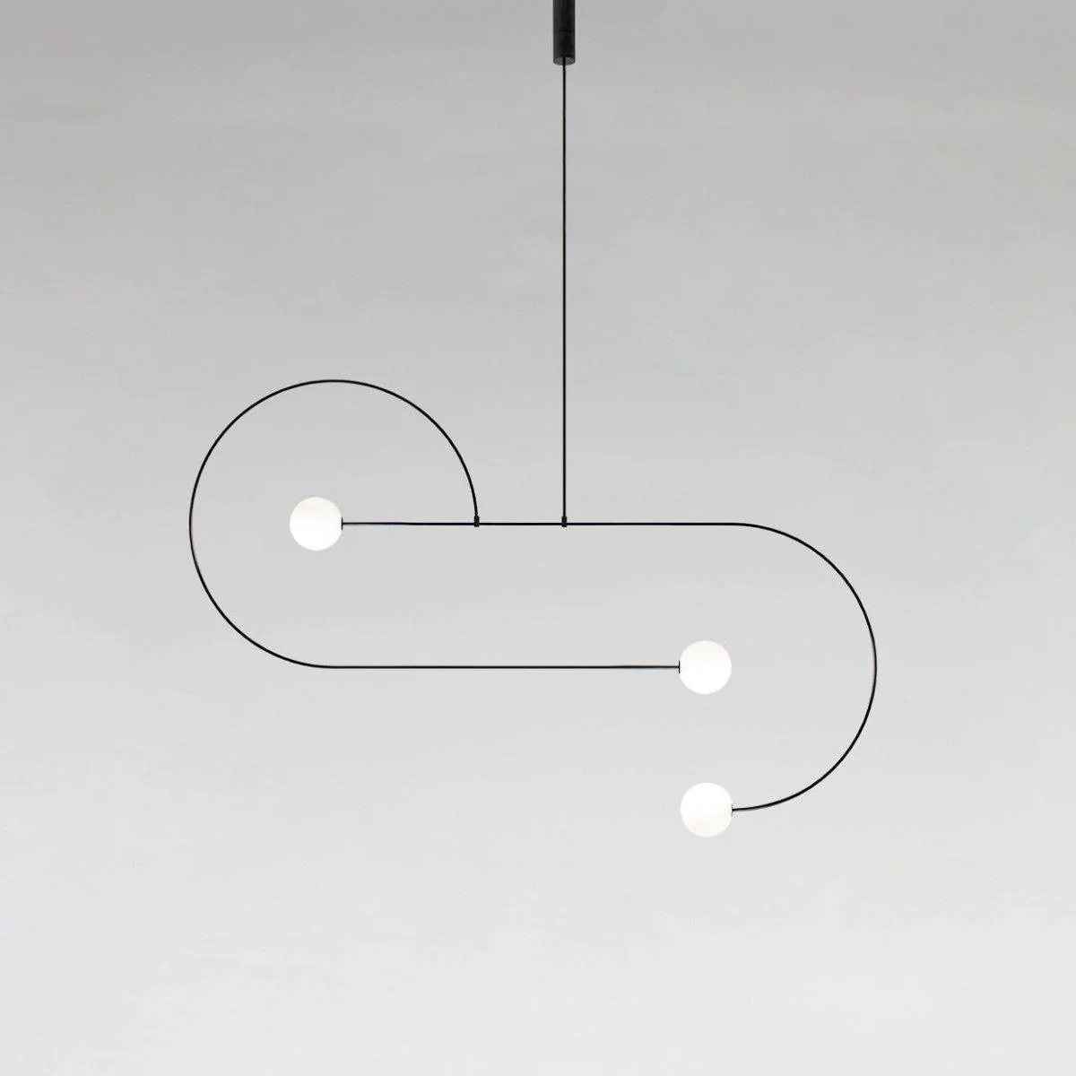 Lustra Chandelier Mobile Black Minimalist - Image 180