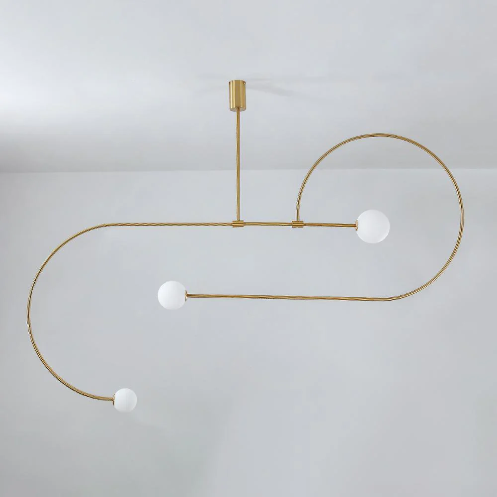 Lustra Chandelier Mobile Black Minimalist - Image 181